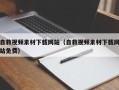 克孜勒苏柯尔克孜自救视频素材下载网站（自救视频素材下载网站免费）